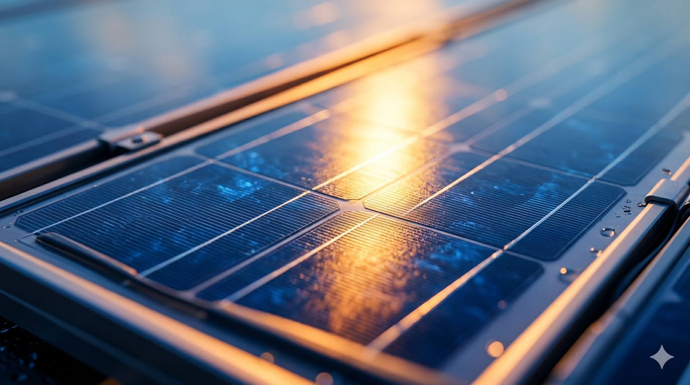 Solar panel installation background